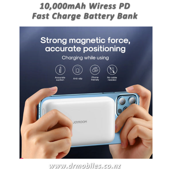 10,000mAh Wireless Battery Bank Fast Charge PD Joyroom JR-W020