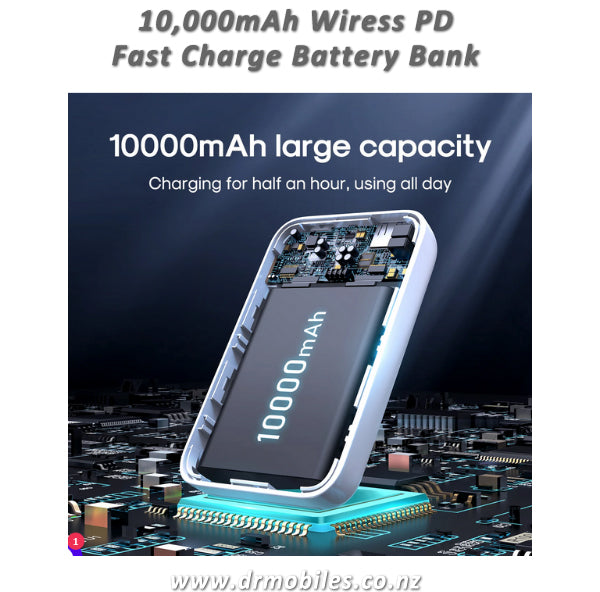 10,000mAh Wireless Battery Bank Fast Charge PD Joyroom JR-W020