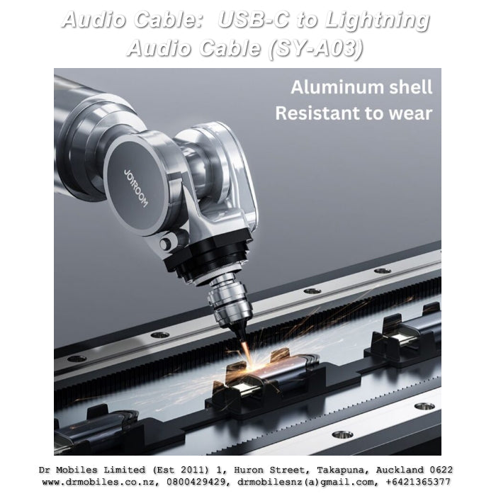 Type-C To 3.5Mm Port Hi-Fi Audio Cable 1 M - Black. Joyroom SY-A03