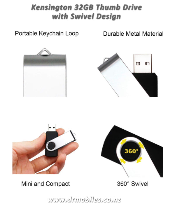 Kensington Swivel 2. 0 USB 32 GB thumb drive