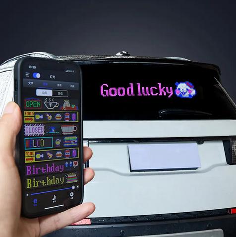 Flexible LED Pixel Panel Display Screen Scrolling Text Support App Control