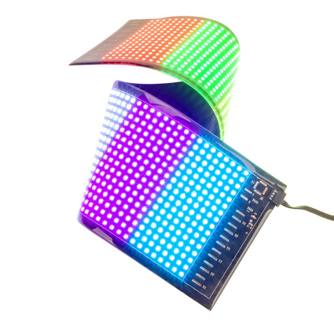 Flexible LED Pixel Panel Display Screen Scrolling Text Support App Control