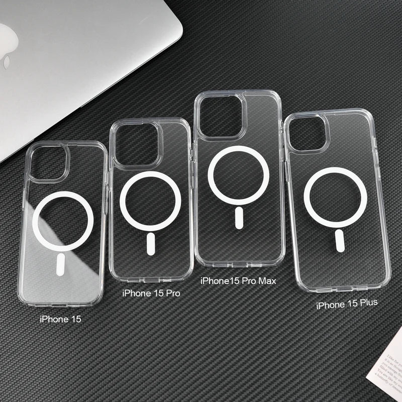 Ultra-Clear MagSafe Case for Apple iPhone 15 Series - Clear TPU Protection