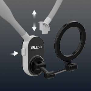 Magsafe Silicone Neck Mount Magnetic Selfie Stick Phone Neck Holder TELESIN