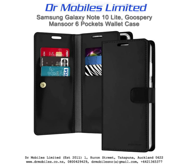 Mercury Goosepery Mansoor Galaxy Note 10 Lite Wallet Case 6 pockets