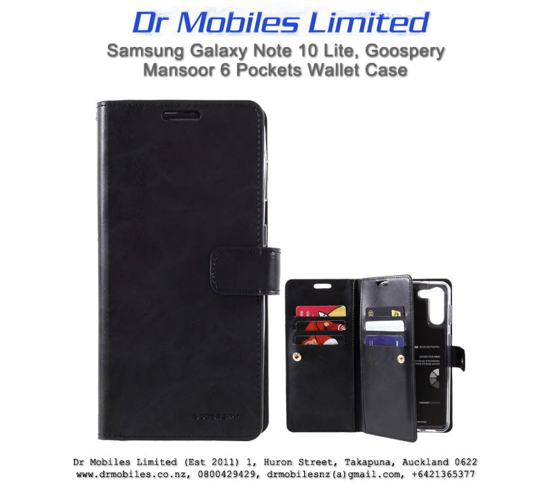 Mercury Goosepery Mansoor Galaxy Note 10 Lite Wallet Case 6 pockets