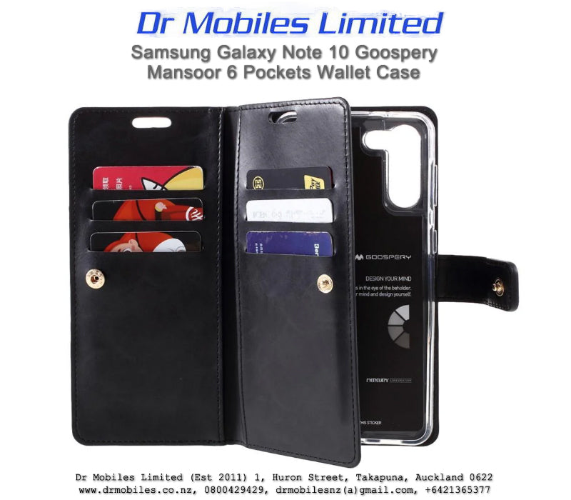 Mercury Goosepery Mansoor Galaxy Note 10 Lite Wallet Case 6 pockets
