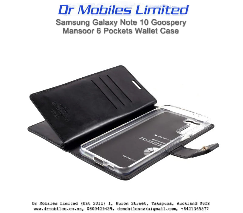 Mercury Goosepery Mansoor Galaxy Note 10 Lite Wallet Case 6 pockets