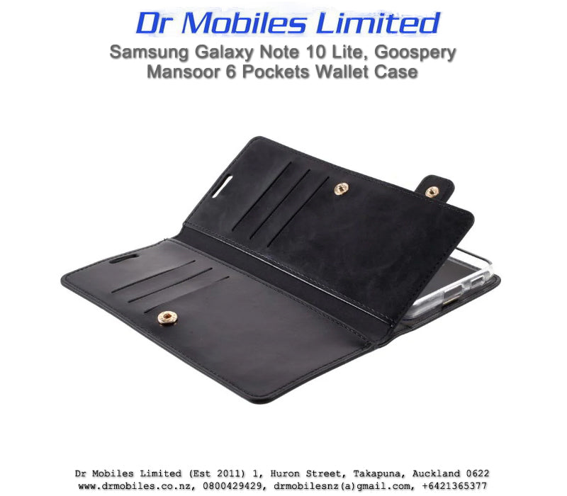 Mercury Goosepery Mansoor Galaxy Note 10 Lite Wallet Case 6 pockets
