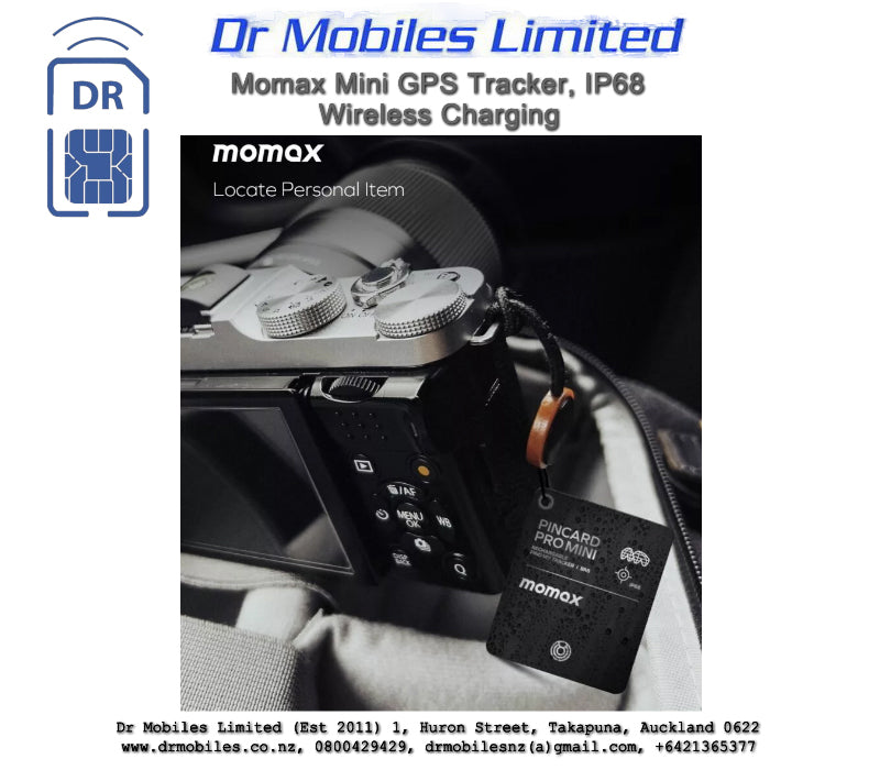 Wireless GPS Tracker Rechargeable Find My Tracker Momax PinCard Pro Mini BR8