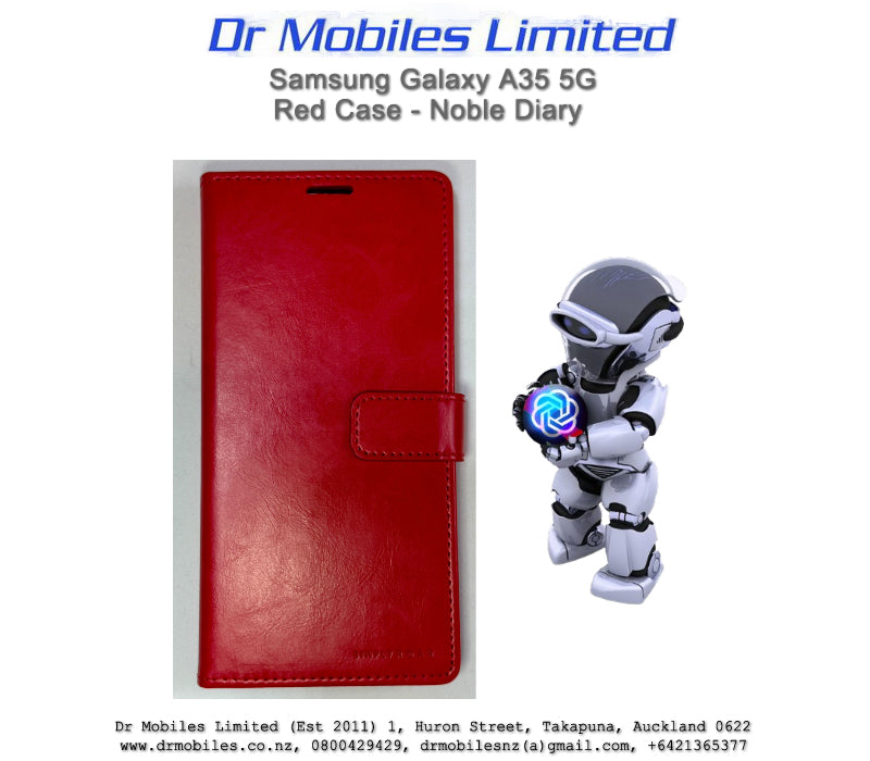 Samsung Galaxy A35 5G Red Case - Noble Diary