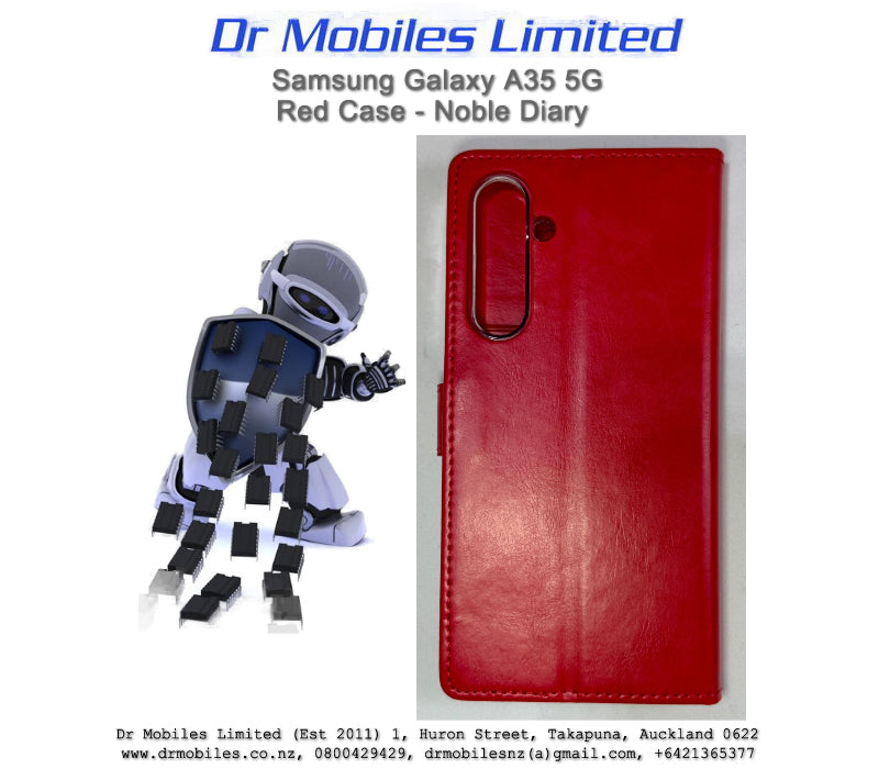 Samsung Galaxy A35 5G Red Case - Noble Diary