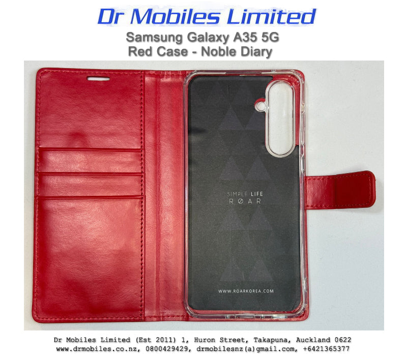 Samsung Galaxy A35 5G Red Case - Noble Diary