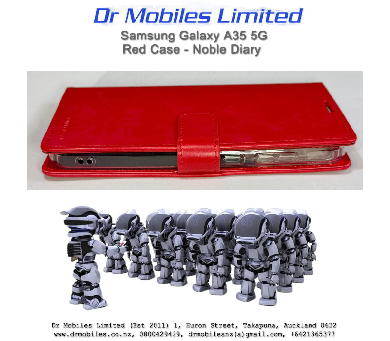 Samsung Galaxy A35 5G Red Case - Noble Diary