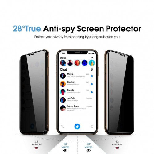 Privacy OG Golden Armor Tempered Glass Screen Protector for iPhone