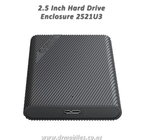 2.5 Inch Hard Drive Enclosure (up to 4TB SSD or HDD Size) - Orico 2521U2