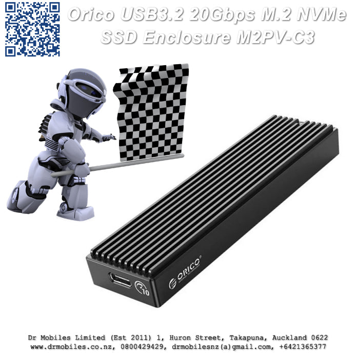 M.2 NVMe SSD Enclosure. Orico M2PV-C3, External Storage