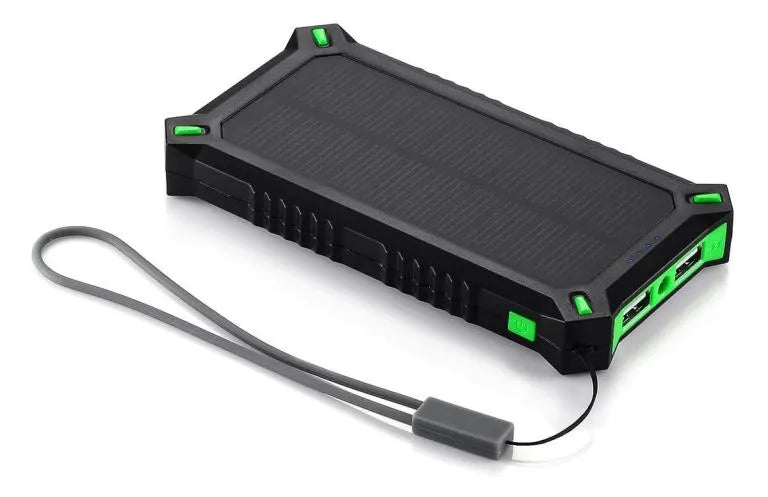 Poweradd Solar Panel Dual USB 8000mAh Battery Charger Power Bank Waterproof Apollo3