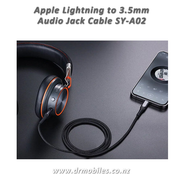 Apple Lightning to 3-5mm Male Plug, Audio HiFi Adaptor Cable - Joyroom SY-A02