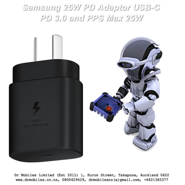 Samsung Super Fast Charging max. 25W, PD 3.0 PPS max. 25W