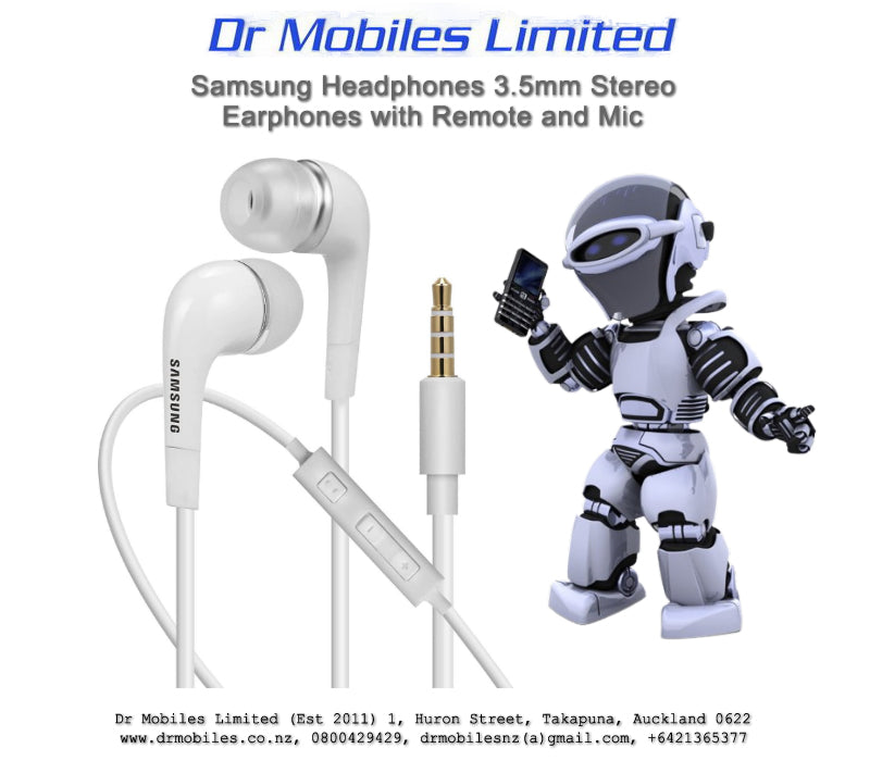 Samsung Headphones 3.5mm Stereo Earphones with Remote and Mic - GH59-11720A