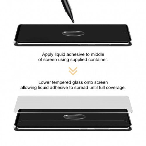 UV Full Liquid Glue Screen Protector Tempered Glass for Android