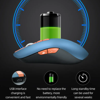 AI Bluetooth Smart Voice Wireless Mouse for Multi-language Translation Aioffice V8