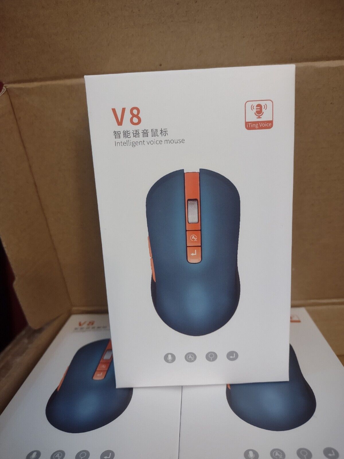 AI Bluetooth Smart Voice Wireless Mouse for Multi-language Translation Aioffice V8
