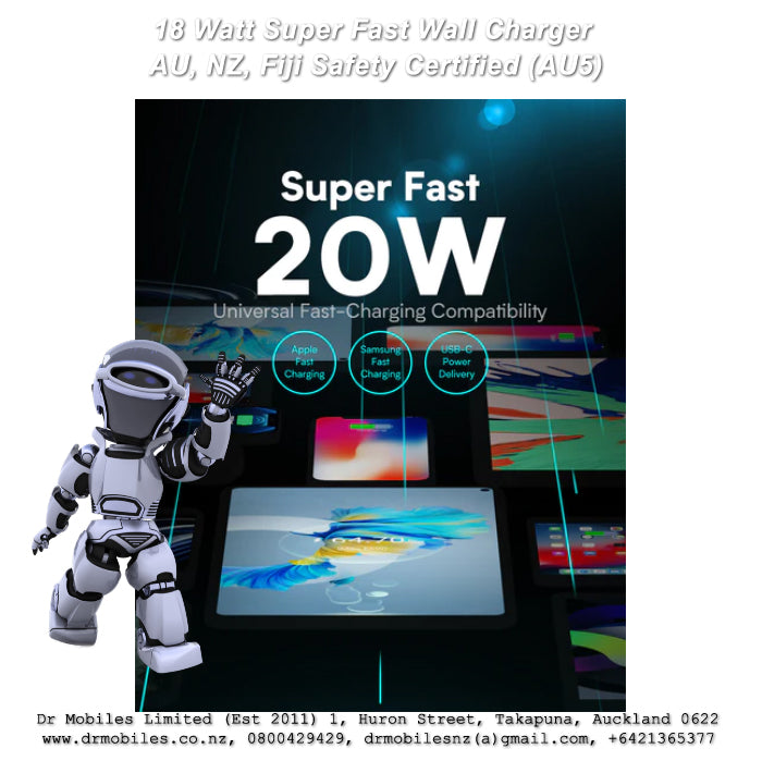20 Watt Super Fast charger W/ UBS-C Port - AU5, VipFan