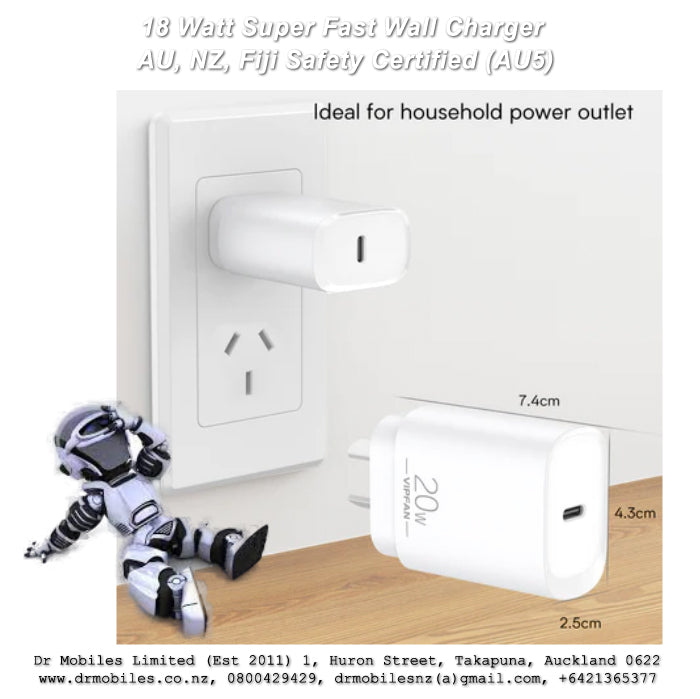 20 Watt Super Fast charger W/ UBS-C Port - AU5, VipFan