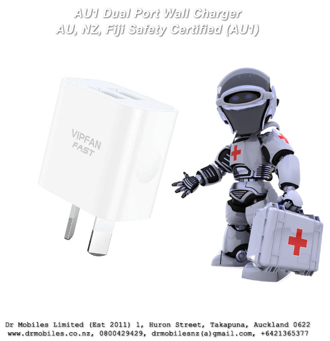 Dual Port Wall Charger for Phones - AU1, VipFan