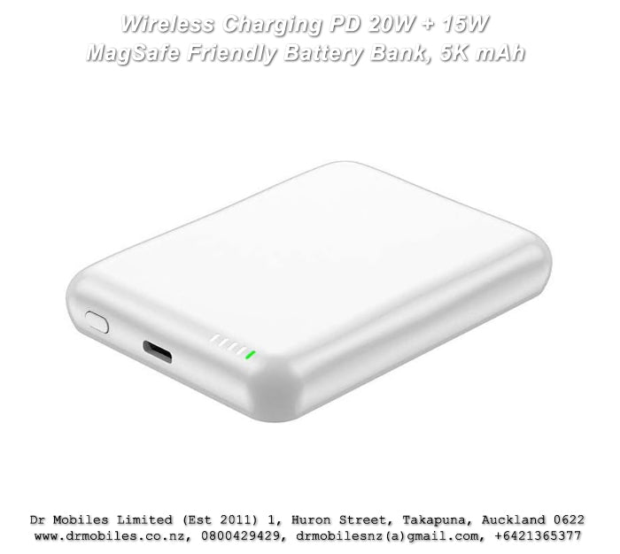 5,000 mAh Wiress Charging battery bank, PD 20W + 15W, MagSafe Vipfan F12