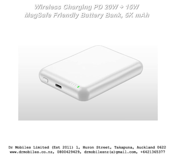 5,000 mAh Wiress Charging battery bank, PD 20W + 15W, MagSafe Vipfan F12