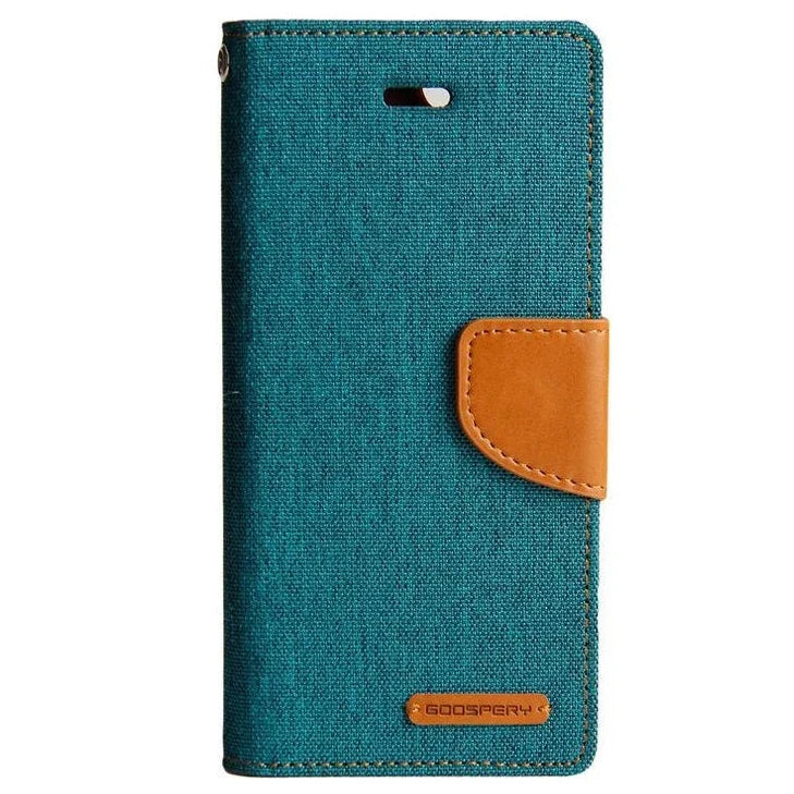 Goospery iPhone 16 Pro 6.3 Canvas Fabric Flip Wallet Case Cover