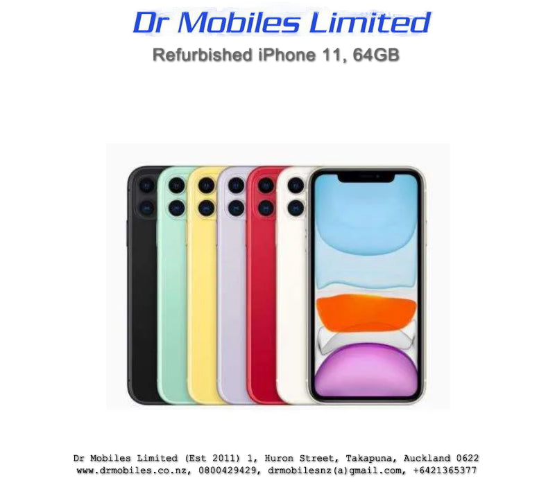 Refurbished Apple iPhone 11, 64G, Space Grey #20550, #33678, #84234