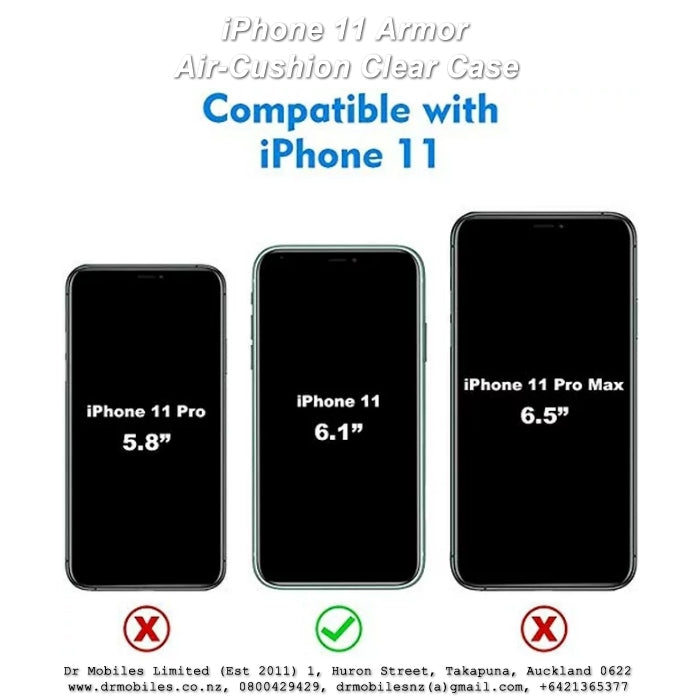 Apple iPhone 11 Armor Air-Cushion Clear Case