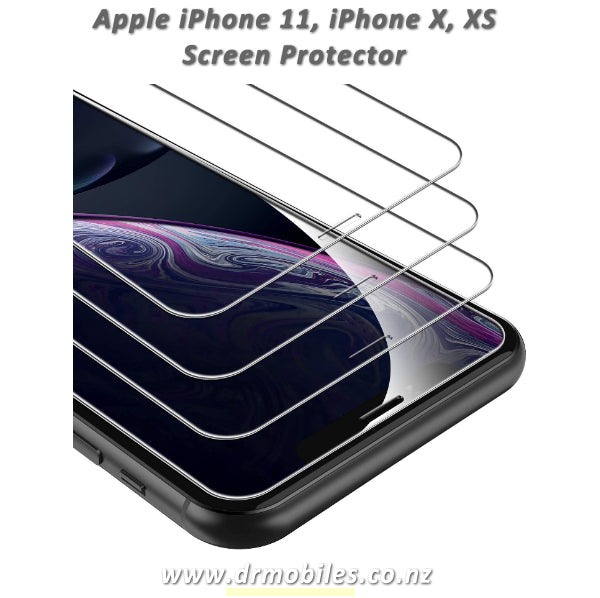 Apple iPhone X, XS and iPhone 11 Screen Protector Tempered Glass