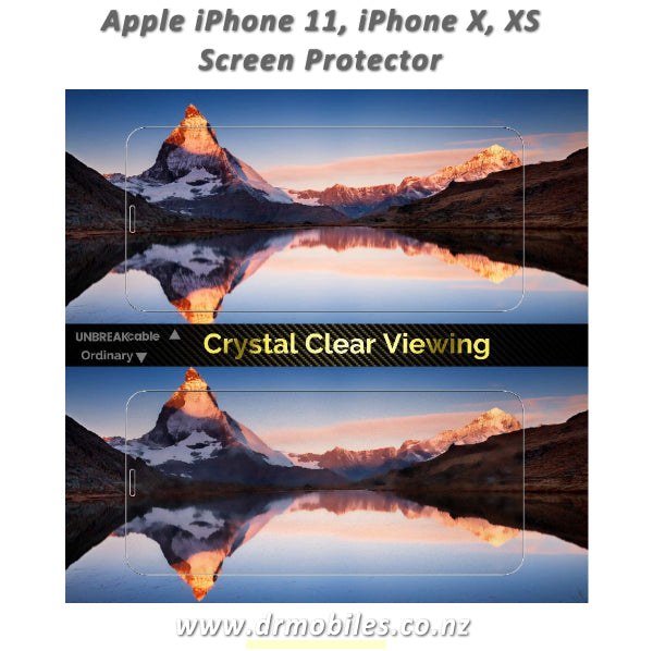 Apple iPhone X, XS and iPhone 11 Screen Protector Tempered Glass