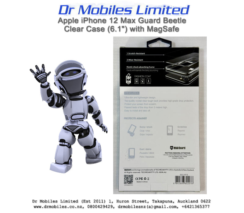 Apple iPhone 12 Max Guard Beetle Clear Case (6.1") with MagSafe