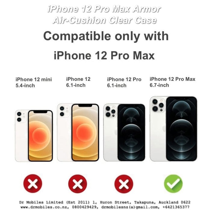 Apple iPhone 12 Pro Max Armor Air-Cushion Clear Case