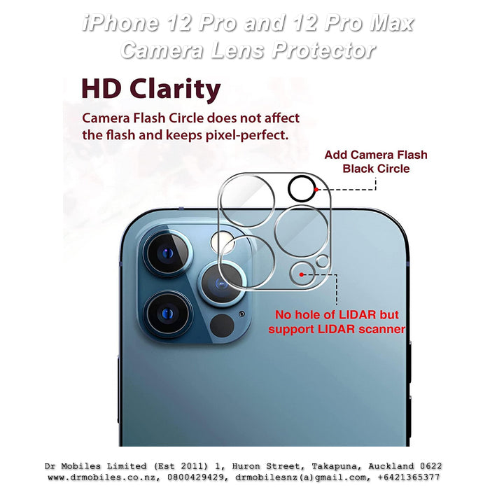 Camera Lens Protector for iPhone 12 Pro or iPhone 12 Pro Max