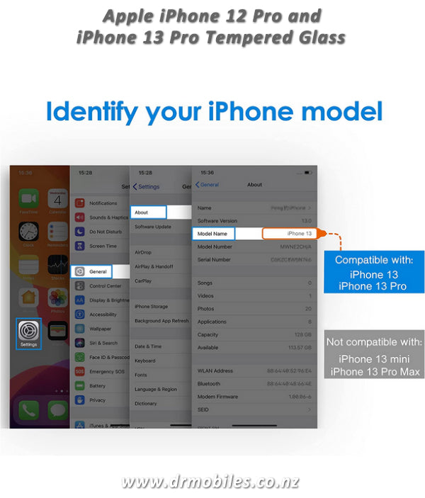 Apple iPhone 12 Pro and iPhone 13 Pro creen Protector Tempered Glass