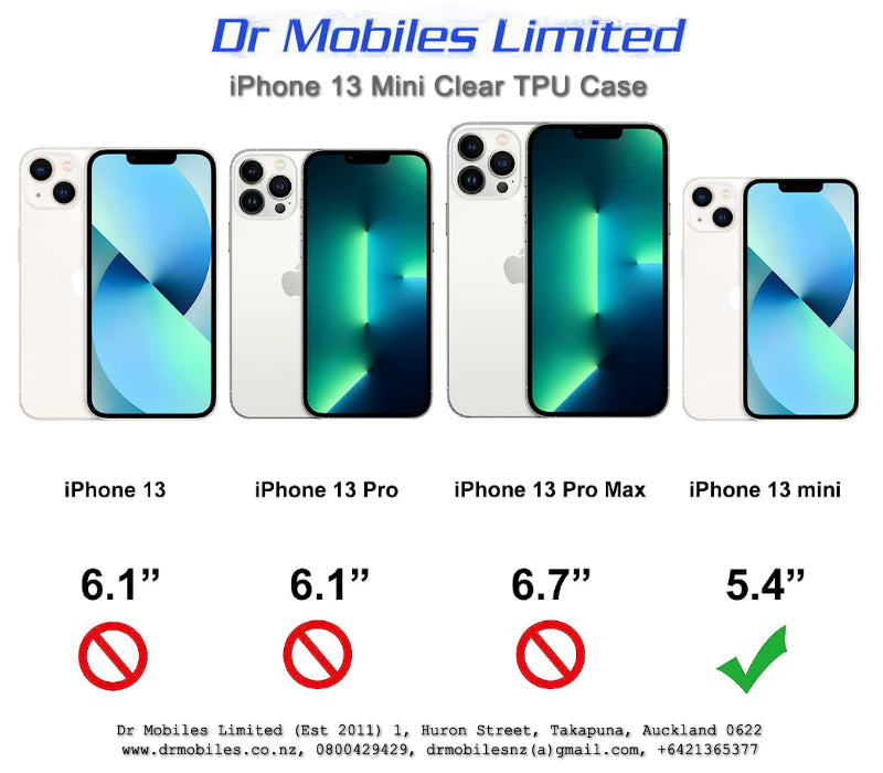 Apple iPhone 13 Mini Clear TPU Case