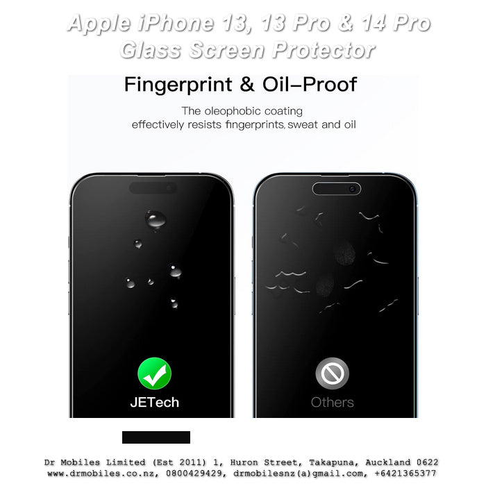 iPhone 13 Pro and iPhone 14 Pro Glass Screen Protector 9H Hardness Rating