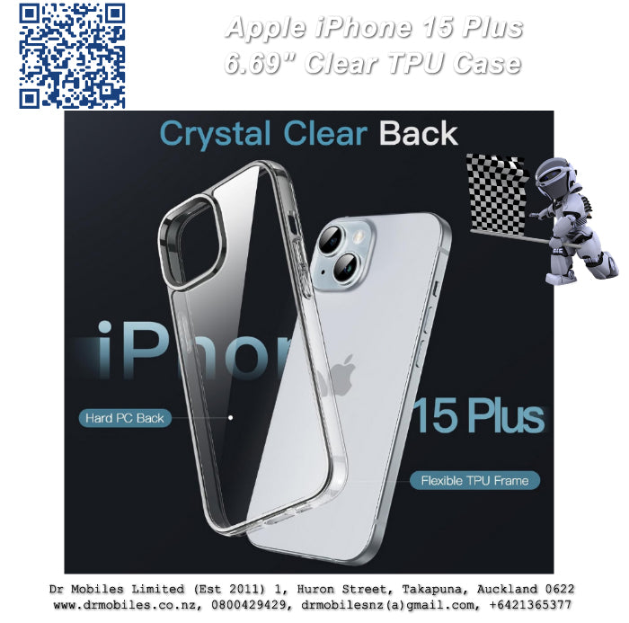 Apple iPhone 15 Plus 6.69" Clear TPU Case