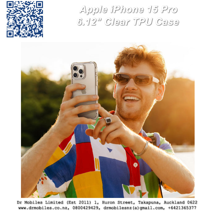 Apple iPhone 15 Pro, 6.12" Clear TPU Case - Extra Protection