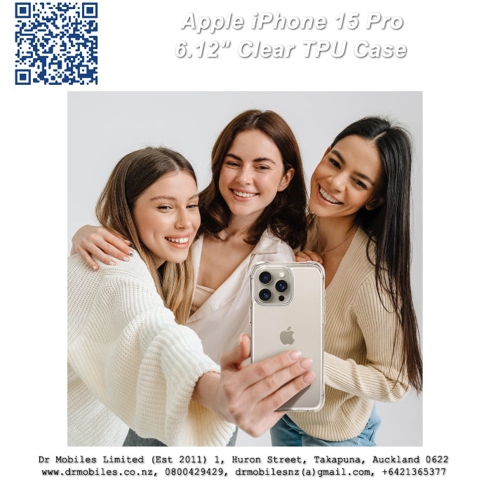 Apple iPhone 15 Pro, 6.12" Clear TPU Case