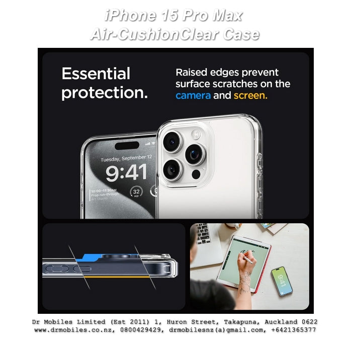 Apple iPhone 15 Pro Max Armor Air-Cushion Clear Case