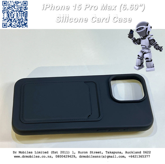 Apple iPhone 15 Pro Max,6.69" Credit Card Case. Anti-Slip