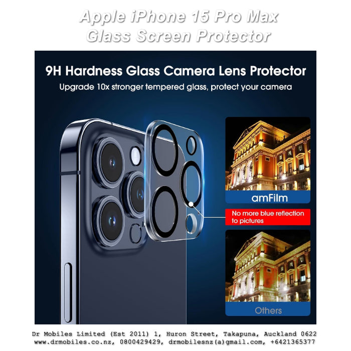 iPhone 15 Pro Max Glass Screen Protector 9H Hardness Rating